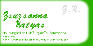 zsuzsanna matyas business card